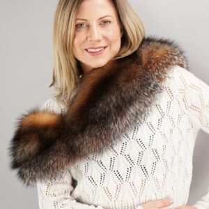 Classic Fur Collar- Crystal