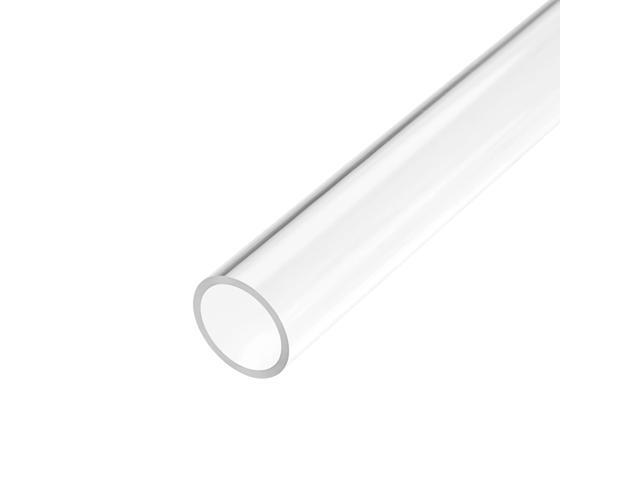 Clear Rigid Acrylic Pipe 18mm ID x 22mm OD x 0.5m, 2mm Wall Round Tube