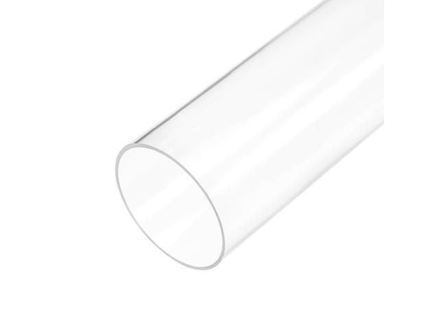 Clear Rigid Acrylic Pipe 31mm ID x 35mm OD x 0.5m, 2mm Wall Round Tube