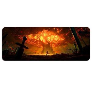 Cloth Mouse Pad,Professional Large Gaming Mouse Pad, 015 World of Warcraft Mouse Pad,Extended Size Desk Mat Non-slip Rubber Mouse Mat