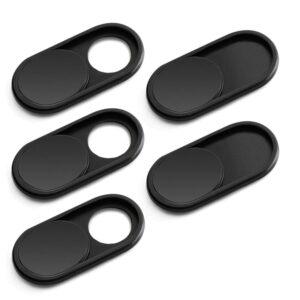 CloudValley Webcam Cover Slide, [5 Pack] 0.6mm-Thin Metal Web Camera Cover Sticker for MacBook Pro, MacBook Air, Laptop, iMac, PC, Surfcase, iPhone 8/7/6 Plus, Privacy Cover,...