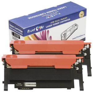 CLT 406S Compatible 2 Black Toners K406S for Samsung CLP-365 / CLP-365W / CLX-3305FW / Xpress C410W and C460FW