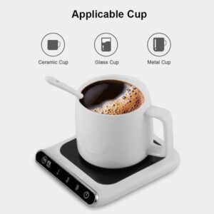 Coffee Mug Warmer & Cup Warmer For Desk With Intelligent Gravity Sensor Switch, Electric Beverage Warmer For Office Home Coffee Milk Tea Water