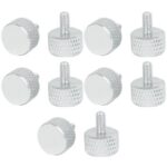 Computer PC Graphics Card Knurled Thumb Screws Silver Tone M3x6mm 10pcs