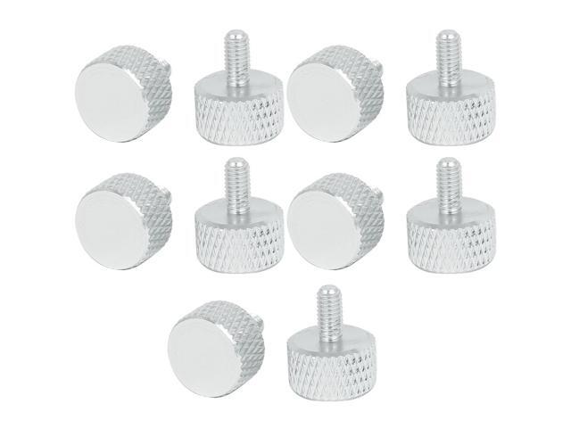 Computer PC Graphics Card Knurled Thumb Screws Silver Tone M3x6mm 10pcs