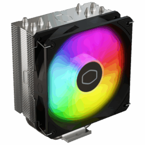 Cooler Master Hyper 212 Spectrum V3 CPU Air Cooler, ARGB Sync, 120mm PWM Fan, 4 Copper Direct Contact Heat Pipes, 152mm Tall, Brackets AMD Ryzen