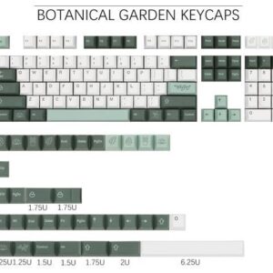 Corn 143 Keys Dye Sublimation PBT Botanical Keycaps Cherry Profile Suitable for 60/61/68/84/87/96/98/104/108 Mechanical Gaming Keyboard (Only
