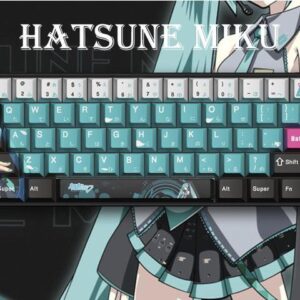 Corn 61-key Wired Small Portable Mechanical Keyboard Anti-Ghosting Hot Swap PBT Five-sided Dye Sublimation Animation Joint Custom Keycap Brown Switch