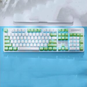 Corn EK810 wired/2.4G dual model computer silent Blue led mechanical keyboard for office, gaming