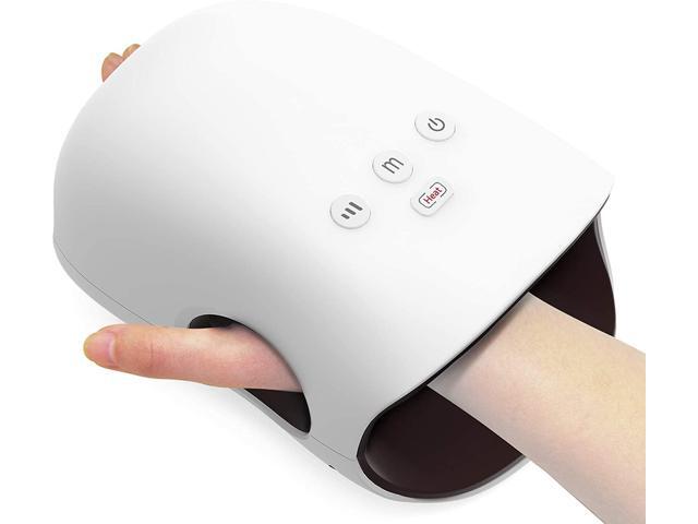 CORN Hand Massager - Cordless Hand Massager with Heat and Compression for Arthritis and Carpal Tunnel - Gifts for Women(White)