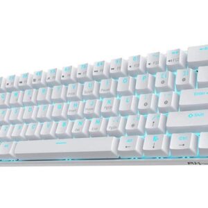 Corn Wireless 60% Triple Mode BT5.0/2.4G/USB-C Mechanical 60 Keyboard, 61 Keys Wireless Mechanical Keyboard, Compact Gaming Keyboard w/Software (Hot