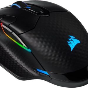 Corsair DARK CORE RGB PRO CH-9315411-NA Black SLIPSTREAM/Bluetooth Wireless, Wired Optical FPS/MOBA Gaming Mouse, Backlit RGB LED
