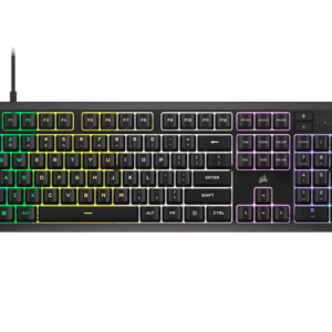 CORSAIR K55 CORE RGB Gaming Keyboard - Ten-Zone RGB - Four Dedicated Media Keys - Quiet, Responsive Switches - 300ml Spill Resistance - CORSAIR iCUE
