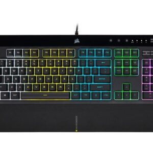 CORSAIR K55 RGB PRO-Dynamic RGB Backlighting - Six Macro Keys with Elgato Stream Deck Software Integration-IP42 Dust and Spill Resistant-Detachable