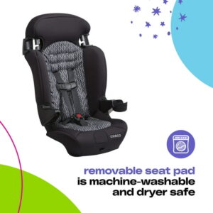 Cosco Kids Finale 2-in-1 Booster Car Seat, Raceway, Toddler, Unisex