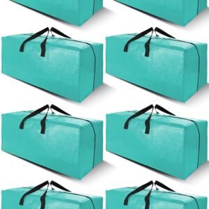 Cosy Family 8 Pack Heavy Duty Extra Large Moving Bags with Backpack Straps - Strong Handles & Zippers, Storage Totes For Space Saving, Fold Flat, Alternative to Moving Box,...