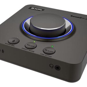 Creative Sound Blaster X4 Hi-Res 24bit/192kHz External USB DAC and Amp Sound Card, Super X-Fi, Multi-Channel, 7.1 Discrete Surround, Optical-in,