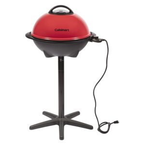 Cuisinart Indoor/Outdoor Electric Grill, 2-in-1 Portable BBQ with Non-Stick Cooking Surface, Adjustable Heat, Stand/Tabletop Options for Cookouts, Barbecues and Small Spaces...