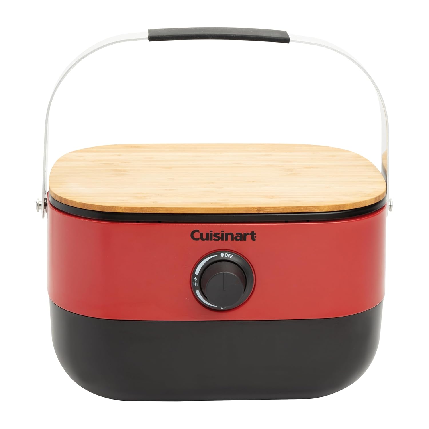 Cuisinart Venture Portable BBQ Grill, Propane Gas, Compact, Red (CGG-750C)