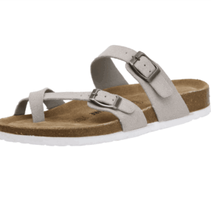 Cushionaire Women's Luna Cork Footbed Sandals with +Comfort, Wide Widths Available