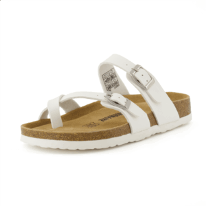 Cushionaire Women's Luna Cork Footbed Sandals with +Comfort, Wide Widths Available