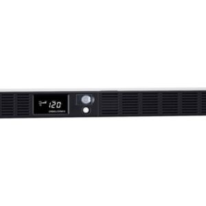 CyberPower OR500LCDRM1U Smart App LCD UPS Systems - 500VA/300W, 120 VAC, NEMA 5-15P, 1U, Rackmount, 6 Outlets, LCD, PowerPanel, 4 x 5-15R