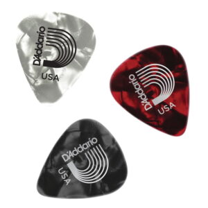 D'Addario Classic Pearl Celluloid Gauge Assortment, 25 Pack