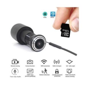 DC5V Wifi IP Camera Door Eye Hole 1080P HD O-vif 1.66mm FishEye P2P CCTV iCSee
