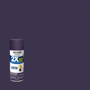 Deep Purple, Rust-Oleum American Accents 2X Ultra Cover Satin Spray Paint-393535, 12 oz