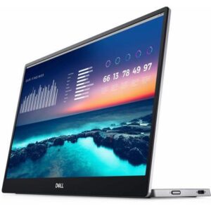 Dell 14-Inch FHD LED Portable Monitor with Dual-Screen Productivity, in-Plane Switching, USB-C Connectivity, Low Blue Light, and Display Manager