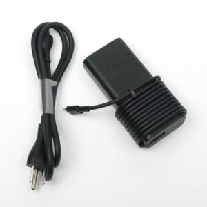 Dell 65W USB C Laptop Charger,Latitude 5500 5501 5510 5511 5520 5521 5530 5531 5540 AC Adapter with 3ft Power Cord, Black, HA65NM190