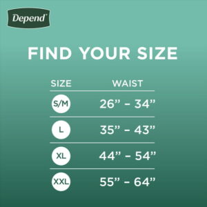 Depend Fresh Protection Incontinence Underwear for Men, Adult Diapers, XL, 15 Count