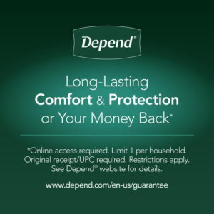 Depend Fresh Protection Incontinence Underwear for Men, Adult Diapers, XL, 26 Count