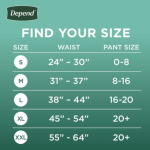 Depend Fresh Protection Incontinence Underwear for Women, Adult Diapers, L, 28 Count