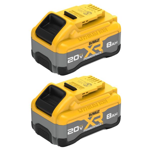 Dewalt DCB2108-2 20V MAX 8.0Ah XR Powerpack Battery - 2 PK Dewalt DCB2108-2 20V MAX 8.0Ah XR Powerpack Battery - 2 PK