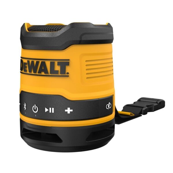 DeWALT DCR008 Rechargeable Mini Bluetooth Speaker DeWALT DCR008 Rechargeable Mini Bluetooth Speaker