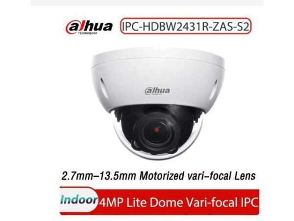 DH 4MP 5X ZOOM Starlight IP Camera IR Dome Audio Alarm IPC-HDBW2431R-ZAS-S2 2.7mm13.5mm Black DH 4MP 5X ZOOM Starlight IP Camera IR Dome Audio Alarm IPC-HDBW2431R-ZAS-S2 2.7mm13.5mm Black