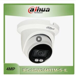 DH 4MP IPC-HDW2449TM-S-IL & 8MP IPC-HDW2449TM-S-IL Smart Dual Light Bullet WizSense Network Camera built in micro full color White 3.6mm Lens