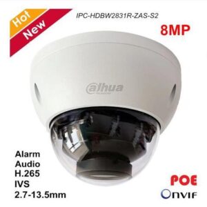 DH 8MP IP Camera POE Audio Outdoor Video Surveillance 4K Camera IR 40m H.265 2.7-13.5mm IVS H.265 IPC-HDBW2831R-ZAS-S2