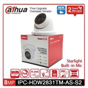 DH IP Camera IPC-HDW2831TM-AS-S2 8MP Lite IR Fixed-focal Eyeball Network Camera