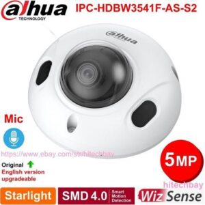 DH IPC-HDBW3541F-AS-S2 5MP Starlight IP Dome Camera PoE SMD4.0 Built-in Mic