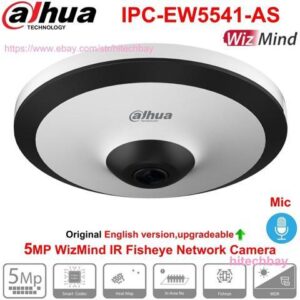 DH Original 5MP 360° Panoramic Fisheye AI Starlight PoE Camera IPC-EW5541-AS