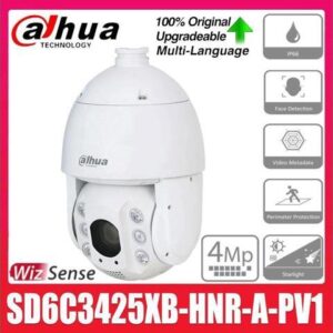 DH SD6C3425XB-HNR-A-PV1 4MP 25x Starlight IR 150m WizSense PTZ IP Camera PFA Metadata Auto-tracking Siren+Light Deterrence