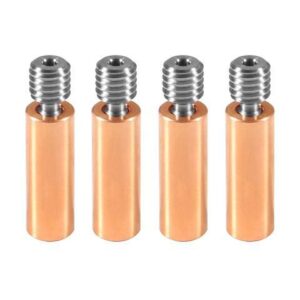 DIANN 4pcs All Metal Bimetal Heatbreak Copper Titanium TC4 Throat High Temperature for Creality 3D Printer CR10 Hotend, Welcome to consult