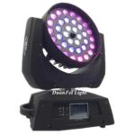 Display led wash moving head zoom dmx rgbwa uv ring wash lyre moving head wash led 36x18w