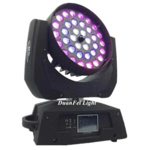 Display led wash moving head zoom dmx rgbwa uv ring wash lyre moving head wash led 36x18w