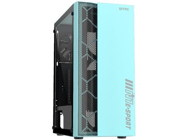 DIYPC DIY-S08-G Green USB 3.0 Steel / Tempered Glass ATX Mid Tower Computer Case, 1 x 120mm Fan x Rear (Pre-Installed) DIYPC DIY-S08-G Green USB 3.0 Steel / Tempered Glass ATX Mid Tower Computer Case, 1 x 120mm Fan x Rear (Pre-Installed)