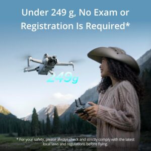 DJI Mini 4 Pro Fly More Combo with DJI RC 2, Drones with Camera for Adults 4K, Under 0.549 lbs/249 g, 3 Batteries for up to 102 Mins Flight Time, Smart Return to Home, Drone for...