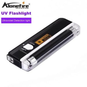 DL 01 Handheld blacklight UV Light white Light Flashlight Torch Money Detector ID Anti-fake detection lamp AA Battery