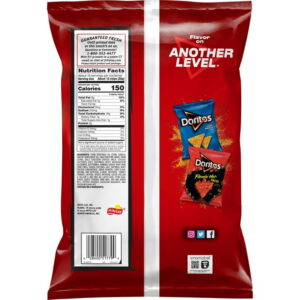 Doritos Nacho Cheese Tortilla Snack Chips,Party Size, 14.5 Ounce Bag